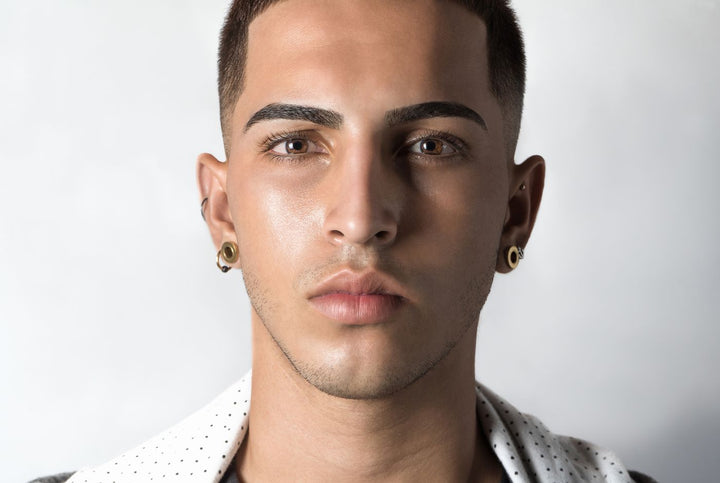 White Shirts and Sculptural Ear Jewelry for Clean Streetwear