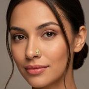 14K Gold Plated Copper Alloy Nose Rings and Studs Set L-Shaped CZ Piercing Jewelry Hoop Dangle Butterfly Bowknot Heart Moon Star Body Piercing for Women
