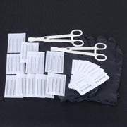 120PCS Stainless Steel Ear Stud & Body Jewelry Accessory Set, Unisex Style