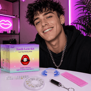 Men's Smile Gem Decoration Set, Assorted Crystal Charms with Applicator Tools, Fashion Accessory Kit