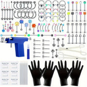 156PCS Ear Stud & Body Jewelry Accessory Set, Unisex Style