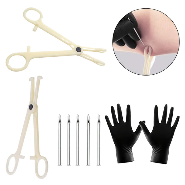 120pcs of a Do-It-Yourself Body Piercing Kit That Includes Earrings Made of Stainless Steel Finish in Sizes 14G, 16G, And 20G, Along with BCR, CBR, Labret Lip Rings, Cartilage And Daith Earrings, Nose And Septum Studs, Belly Button Rings, Jewelry Accessory Pieces