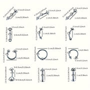 117pcs Bold Piercing Kit, with 84pcs Human Septum Piercing Kit And 33pcs Ear Piercing Kit, Style-Readyty Ear And Nose Piercer, Easy-to-Style Self Piercing Tool for Ears And Septum, Comfort Styling Accessory Pieces.