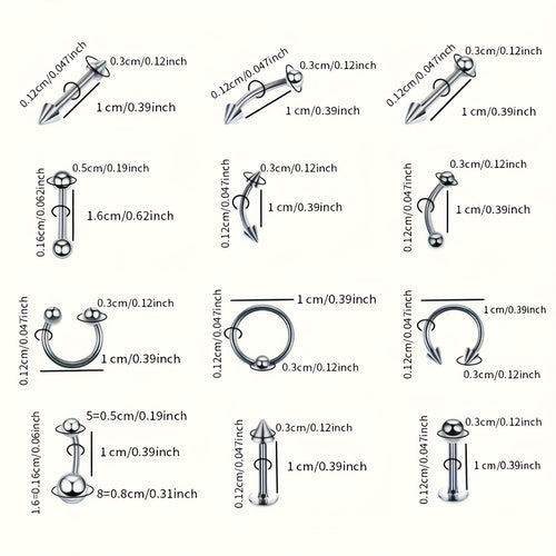 
  
    117pcs Bold Piercing Kit, with 84pcs Human Septum Piercing Kit And 33pcs Ear Piercing Kit, Style-Readyty Ear And Nose Piercer, Easy-to-Style Self Piercing Tool for Ears And Septum, Comfort Styling Accessory Pieces.
  
