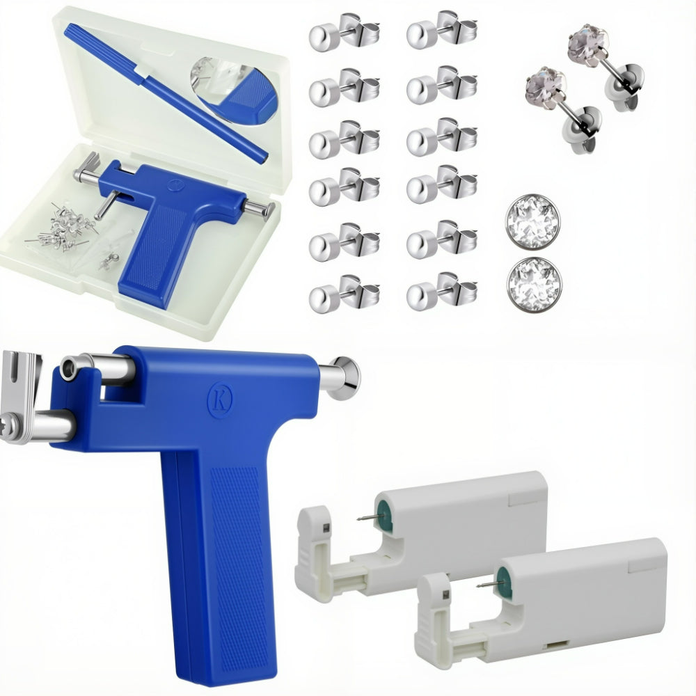 Bold Ear Piercing Gun Kit 3rd Gen Style-Ready DIY Ear Piercer Tool Set With Stainless Steel Stud Earrings For Home Salon
