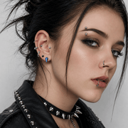 Men's & Women's Punk Gothic Stainless Steel Body Piercing Jewelry Lot Assortment Bulk Set – Nose, Lip, Eyebrow, Ear, Tongue, Navel Hoops, Studs, and Rings