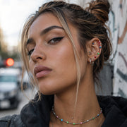 Acrylic Ear Stud & Body Jewelry Accessory Set, Unisex Style