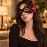 Gothic Masquerade Eye Mask - Floral & Punk Styles