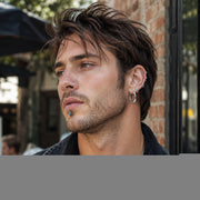 Stainless Steel Ear Stud & Body Jewelry Accessory Set, Unisex Style